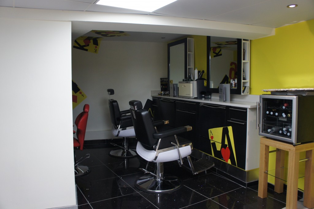 Barbering  area
